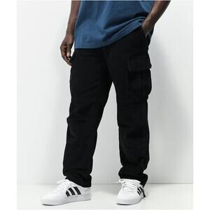 Empyre Relaxed Fit Black Cotton Corduroy Skate Pants 30 Streetwear Blokecore